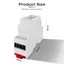 Gledopto DIN-rail AC Dimmer Produktstorlek
