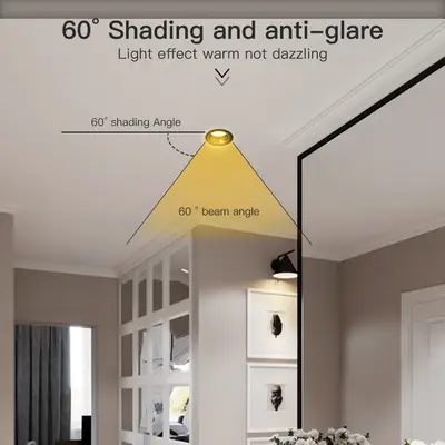 Gledopto 6 W LED Downlight Pro Svart