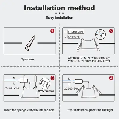 Gledopto Led Downlight Pro 12 W Installation