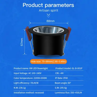 Gledopto Downlight Information