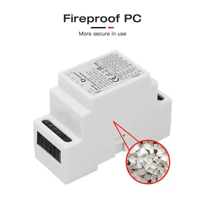 Gledopto DIN-rail 5-in-1 Led-strip Controller Brandsäker