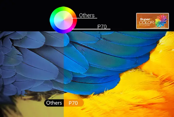 Byintek P70 Projektor Super Color