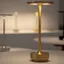 Bordslampa dumbbell design guld