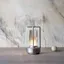 Bordslampa lantern design led silver
