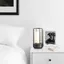 Bordslampa lantern design led black
