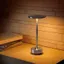 Bordslampa dumbbell design silver