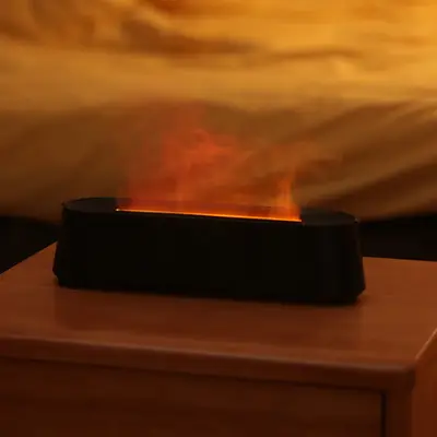 luftfuktare med rgb och kontroll svart