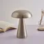 Bordslampa mushroom silver