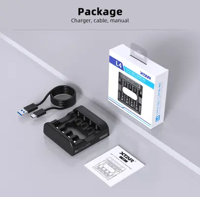 XTAR L4 Charger Package