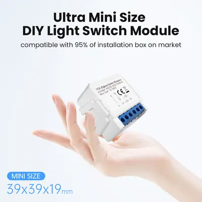 Inbyggnadsrelä utan nolla ZigBee