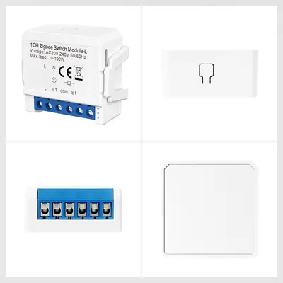 Inbyggnadsrelä utan nolla ZigBee