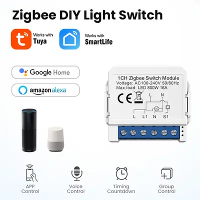 Inbyggnadsrelä ZigBee
