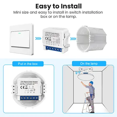 Inbyggnadsrelä ZigBee