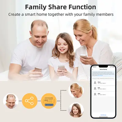 Inbyggnadsrelä med dimmerfunktion WiFi
