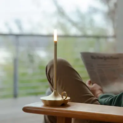 Bordslampa vintage design guld