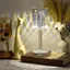 Portabel bordslampa kristall design