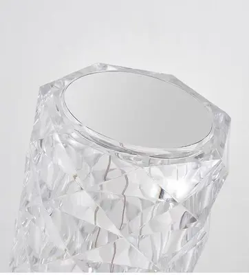 Trådlös bordslampa kristall design