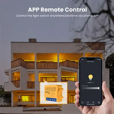 Inbyggnadsrelä med dimmerfunktion ZigBee