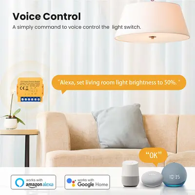 Inbyggnadsrelä med dimmerfunktion ZigBee