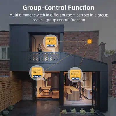 Inbyggnadsrelä med dimmerfunktion ZigBee