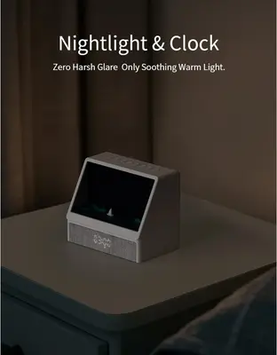 Soluppgång väckarklocka med LED-ljus, Bluetooth och stämningsbelysning i sovrum