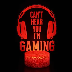 3D Led lampa - I'm Gaming