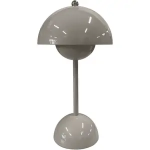 Svamplampa Flower Bud – Greige LED Bordslampa