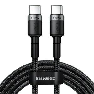 Baseus Cafule PD2.0 USB-C till USB-C, 100w, 20v, 5a, 2m - Grå/Svart