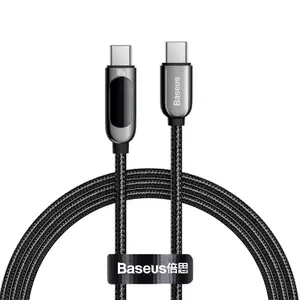 Baseus Display Snabbladdare USB-C till USB-C, 100w, 1m - Svart