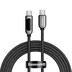 Baseus Display Snabbladdare USB-C till USB-C, 100w, 2m - Svart