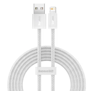 Baseus Dynamic Snabbladdare USB-A till Lightning, 2.4A, 2m - Vit