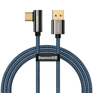 Baseus Legend Vinklad Snabbladdare USB-A till USB-C, 60w, 1m - Blå
