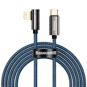 Baseus Legend Vinklad Snabbladdare USB-C till Lightning, 20w, 2m - Blå