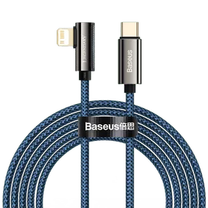 Baseus Legend Vinklad Snabbladdare USB-C till Lightning, 20w, 2m - Blå
