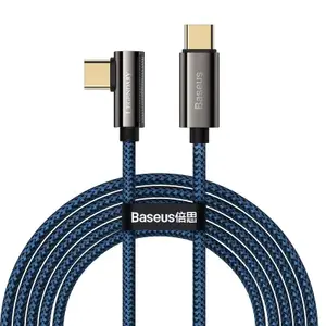 Baseus Legend Vinklad Snabbladdare USB-C till USB-C, 100w, 2m - Blå