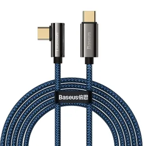 Baseus Legend Vinklad Snabbladdare USB-C till USB-C, 100w, 2m - Blå