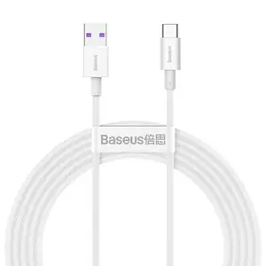 Baseus Superior Snabbladdare USB-A till USB-C Kabel 66W 2m - Vit