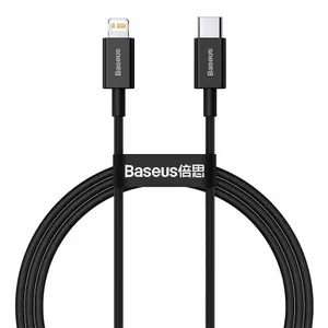 Baseus Superior Snabbladdare USB-C till Lightning Kabel 20W, 2m - Svart