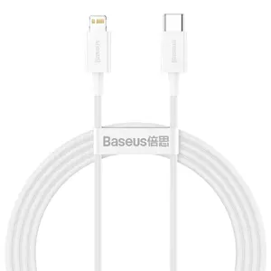 Baseus Superior Snabbladdare USB-C till Lightning Kabel 20W, 2m - Vit