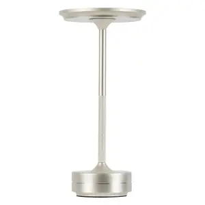 Bordslampa dumbbell design silver