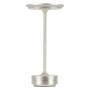 Bordslampa dumbbell design silver