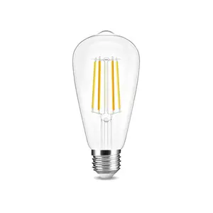 Gledopto Filament Led PRO, E27, 7W, CCT, Clear (ST64), Zigbee