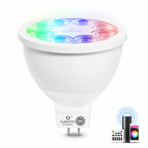 Gledopto Led PRO Spotlight, MR16/GU3.5, RGB+CCT, Zigbee