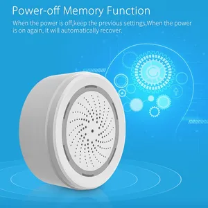 NEO Siren med temperatur & fuktmätare, WiFi