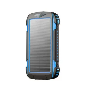 Powerbank med Solcellsladdning 30000 mAh - Blå