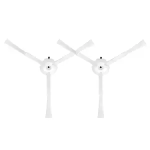 Sidoborste till Roborock, 3 armad, vit (2-pack)