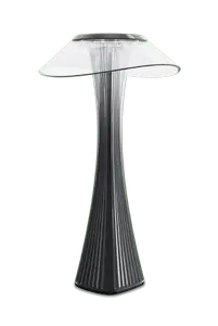 Slimmad portabel bordslampa - Svart