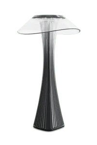 Slimmad portabel bordslampa - Svart