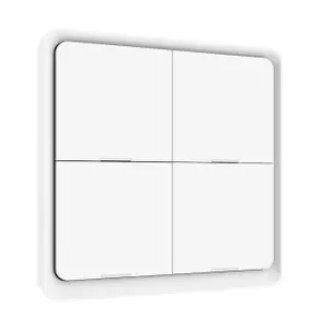 Strömbrytare, Scenpanel 4 knappar Zigbee
