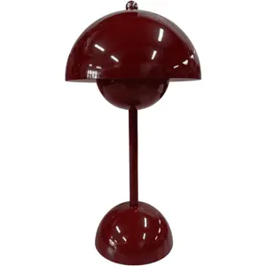 Svamplampa Flower Bud – Red LED Bordslampa